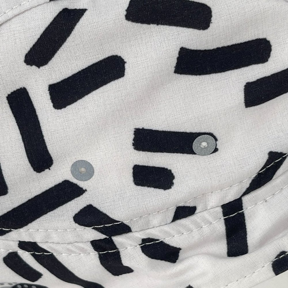 NWT LULULEMON SEAWHEEZE Race to Win Adjustable Cap Hat White Black Squiggles O/S - Picture 4 of 8